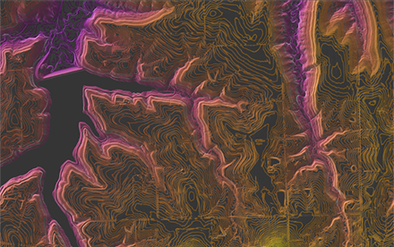 GIS elevation map