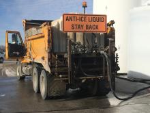 Anti-Ice Liquid Truck filling up